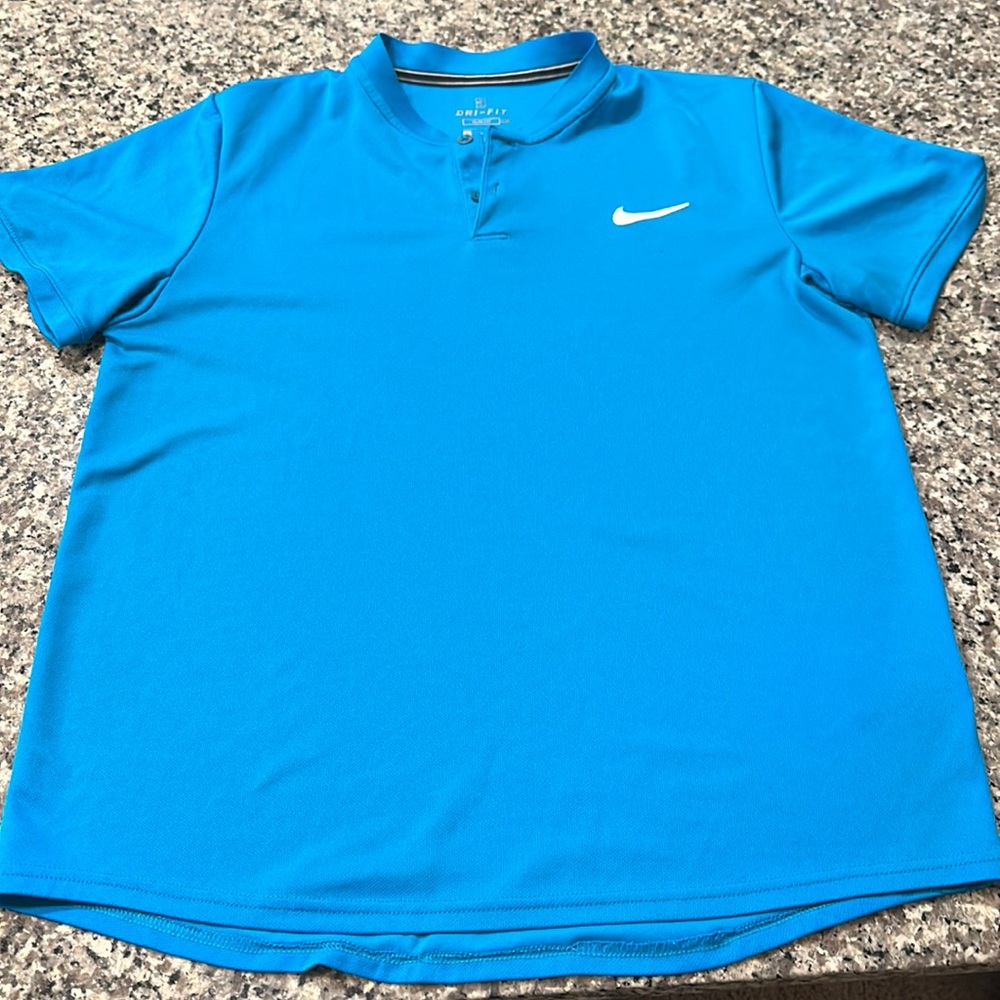 Blue Nike DriFit Shirt
